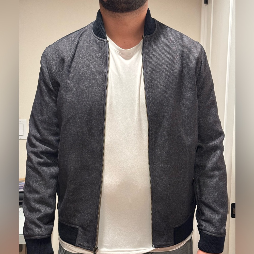 INC men’s black bomber jacket